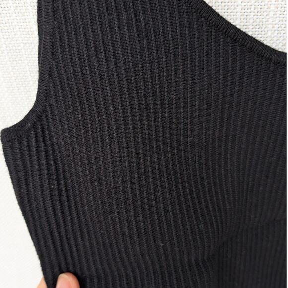 Aqua Black Knit Slim Fit Sleeveless Tank Top, size S - Picture 6 of 6